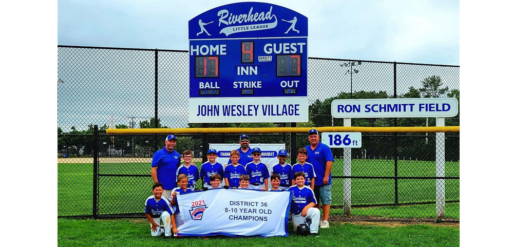 Riverhead Little League District 36 Baseball 8/9/10 2021 Champions!