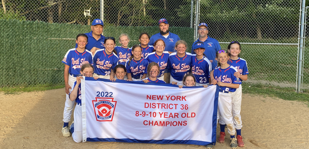 North Shore Little League District 36 Softball 8/9/10 2022 Champions!