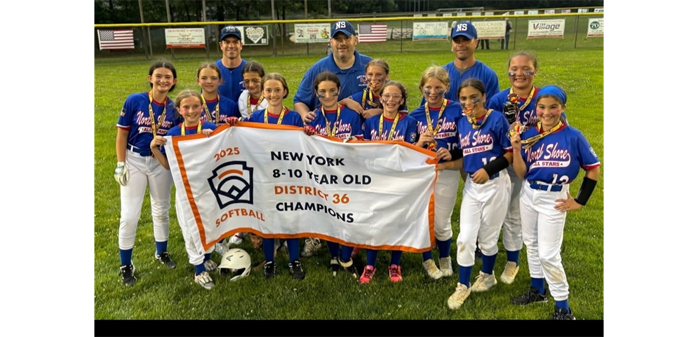 North Shore Little League District 36 Softball 8/9/10 2025 Champions!